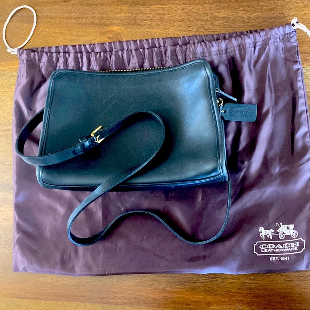 Vintage leather coach purse